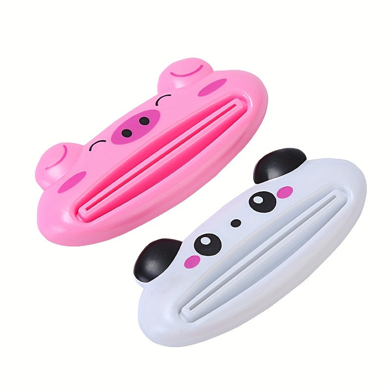 1pc Cartoon Toothpaste Squeezer: A Cute Kitchen Gadget for Easier Bathroom Cleaning!