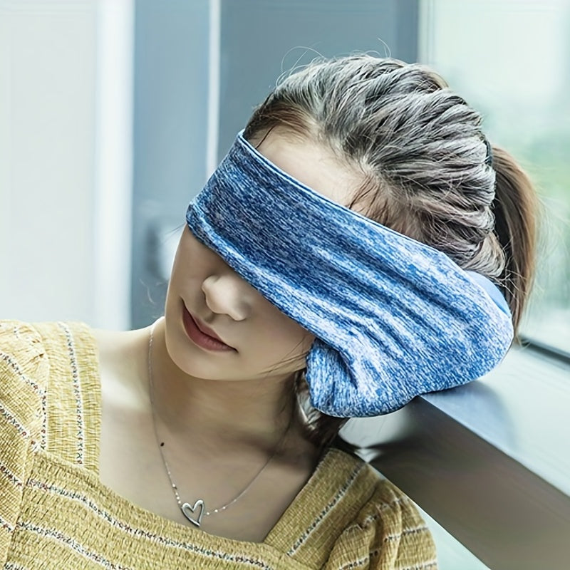 1pc Travel Pillow, 2 In 1 Multifunctional Eye Mask Pillow, Comfortably Supports The Head, Neck And Chin For Airplane Train Car Outdoor Camping Hiking