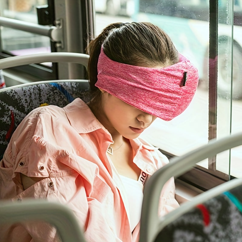 1pc Travel Pillow, 2 In 1 Multifunctional Eye Mask Pillow, Comfortably Supports The Head, Neck And Chin For Airplane Train Car Outdoor Camping Hiking