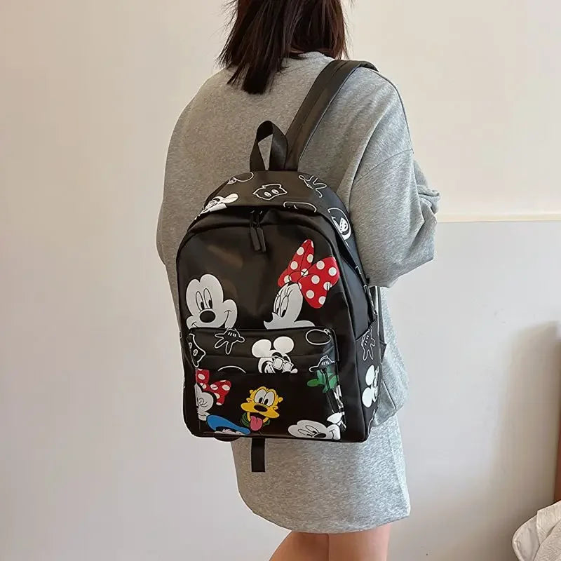 Disney cartoon Mickey Mouse New Kids Backpack Mini Minnie Schoolbag Girls and Boys Cute Shoulder Bag