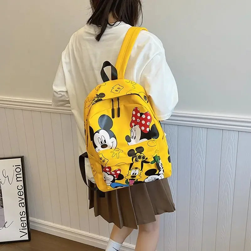 Disney cartoon Mickey Mouse New Kids Backpack Mini Minnie Schoolbag Girls and Boys Cute Shoulder Bag