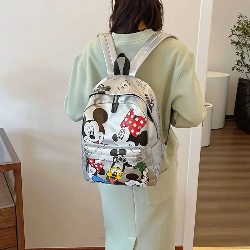 Disney cartoon Mickey Mouse New Kids Backpack Mini Minnie Schoolbag Girls and Boys Cute Shoulder Bag