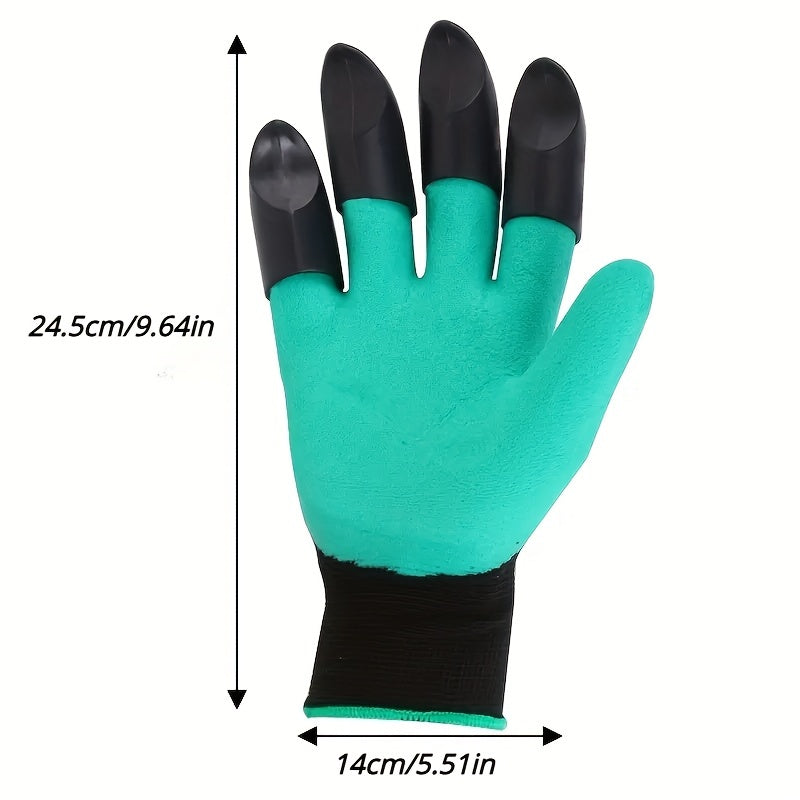 Gardening Gloves with Rubber Coating for Digging, Providing Protection for Hands While Planting, Weeding, And Caring for Flowers And Vegetables.