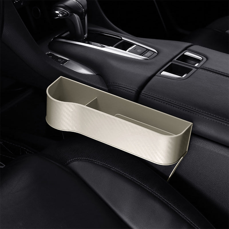 [Car Seat Organizer] Lightweight ABS Car Seat Gap Organizer with Cup Holder | Console Side Pockets Storage Box for Enhanced Organization, Car Storage