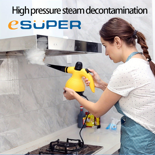 ESUPER Steam Cleaner Multi-Purpose Handheld Pressurized Steam Cleaner With 9-Piece Accessories, Perfect For Kitchen Stain Removal, Curtains, Car Seats, Floor, Window Cleaning