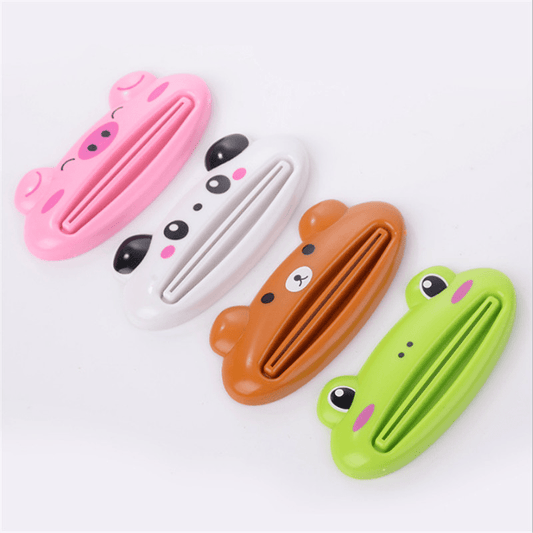 1pc Cartoon Toothpaste Squeezer: A Cute Kitchen Gadget for Easier Bathroom Cleaning!