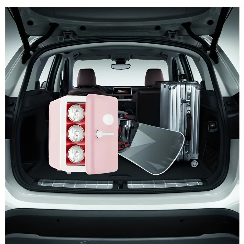Portable Mini Fridge - 1.06gal/6 Can Cooler & Warmer - Perfect For Skincare, Beverage, Home, Office & Car - Great Gift Idea!