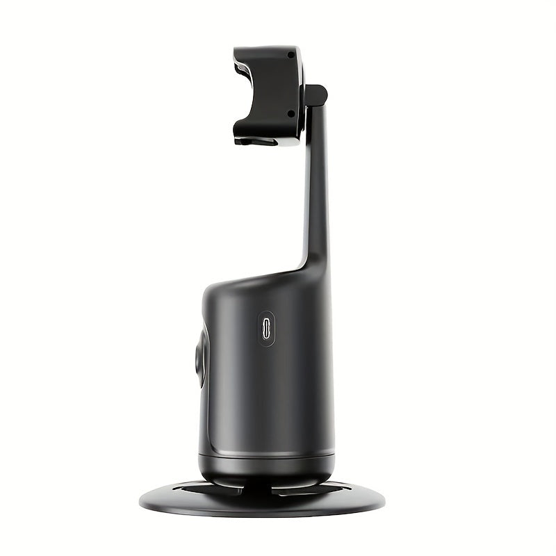 [HKXYK 360° Tripod] HKXYK 360° Rotating Face Tracking Tripod for Phone | Smart Vlogging & Streaming Holder with Rechargeable Battery, Stable Phone Mount for Live Videos, Outdoor Photography, Travel Vlogging, Modern Design,