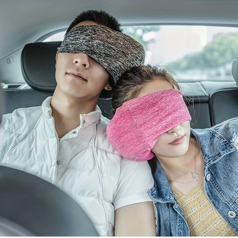 1pc Travel Pillow, 2 In 1 Multifunctional Eye Mask Pillow, Comfortably Supports The Head, Neck And Chin For Airplane Train Car Outdoor Camping Hiking