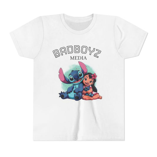 Youth Short Sleeve Tee with Cute Characters, Vibrant Fun T-Shirt for Kids, Perfect for Birthdays, Playdates, Summer Parties, Everyday Wear