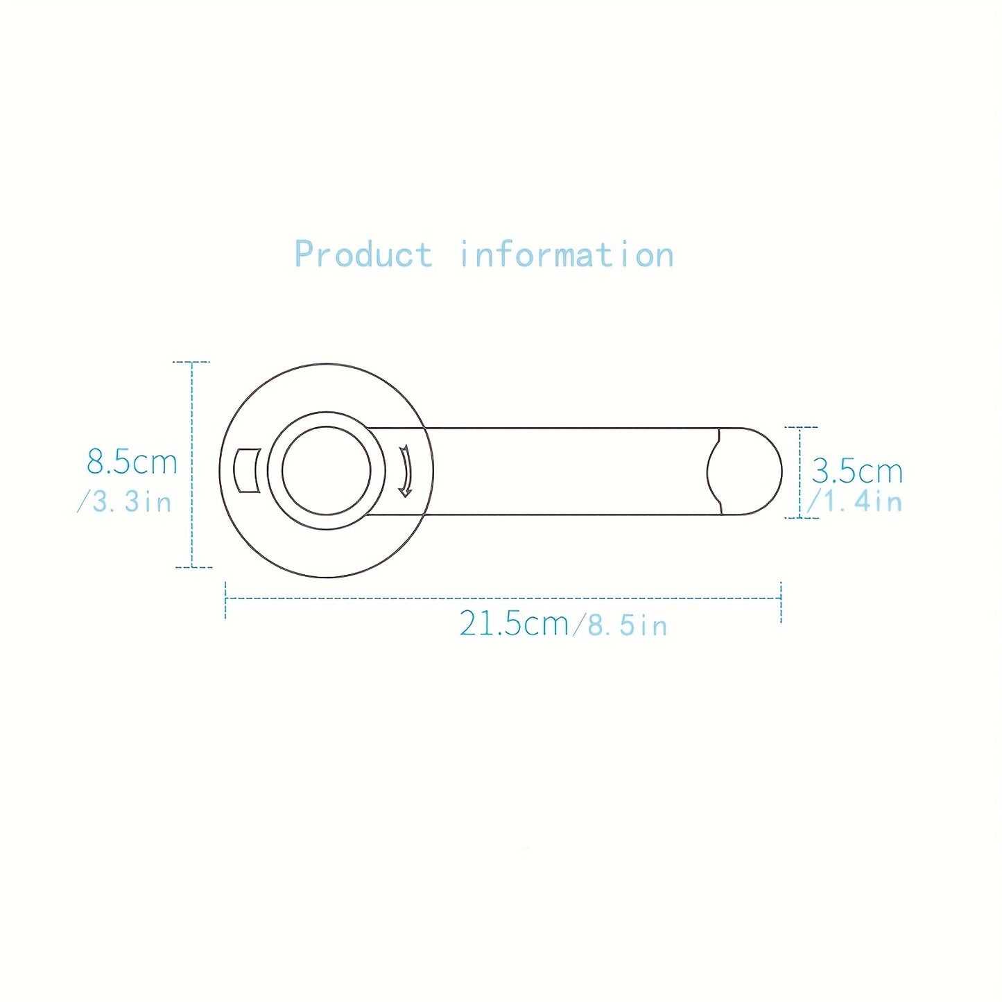 [AirXing Toilet Lock] AirXing White Plastic Toilet Lock - Childproof Latch with Easy-Install Design, Prevents Unauthorized Use for Youngsters & Pets, Secure Bathroom Access, Pet Safety Device, Modern Toilet Accessory, Durable
